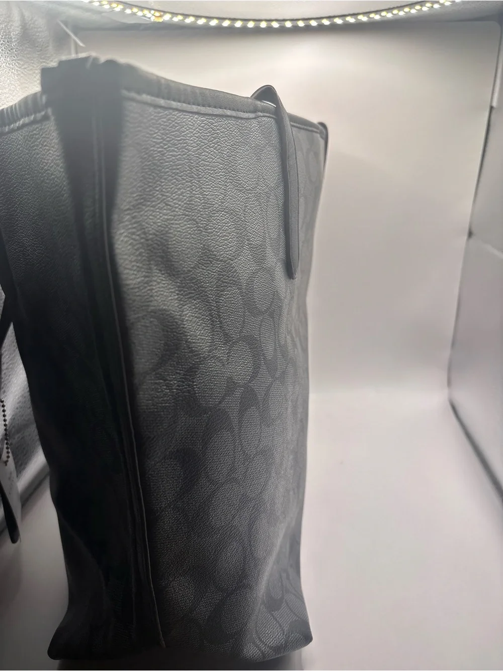 Coach Black Signature Canvas Tote Bag